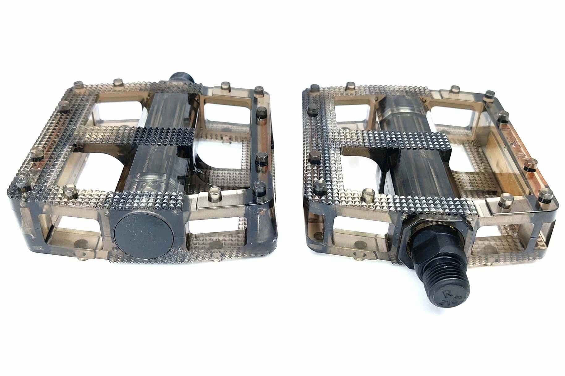 Педали поликарбонад, платформа 104*95мм-ось 9/16прозрачно-черный инд.уп.VS VP 855c black Педали поликарбонад, платформа 104*95мм-ось 9/16прозрачно-черный инд.уп.VS VP 855c black