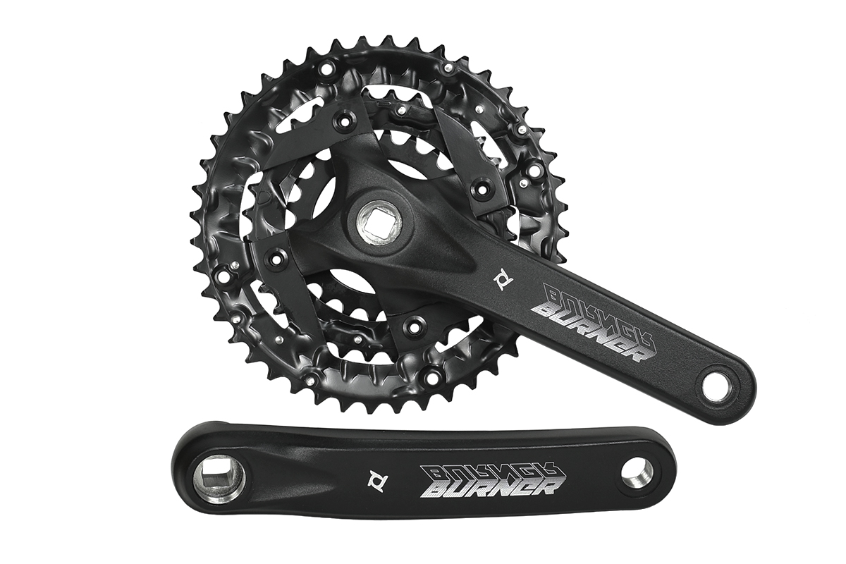 Система PROWHEEL VIGOR-401-NBURNER-401-N,(44/32/22)175мм,AL-6061-T6,CHAINLINE:50,BCD:104/64,под квадрат 113,черный