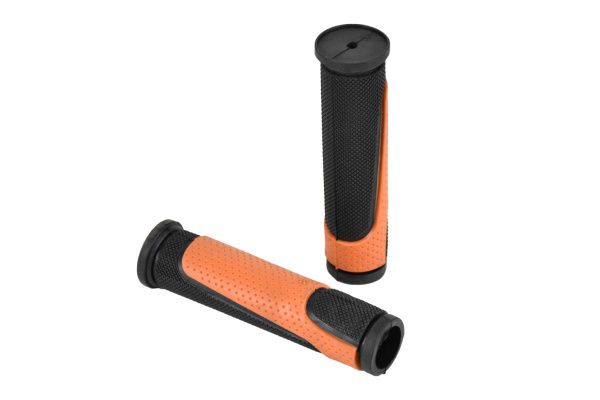 Грипсы MTB XH-G56B 125mm, резина, черно-оранжевые Грипсы MTB XH-G56B 125mm, резина, черно-оранжевые