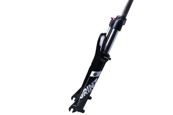 Вилка GRINZ ES 443 MLO 26"*1.1\8"ход 100мм,локаут механический, предварительное сжатие, алюминиевая, черная\белая, 2,5 кг Вилка GRINZ ES 443 MLO 26"*1.1\8"ход 100мм,локаут механический, предварительное сжатие, алюминиевая, черная\белая, 2,5 кг