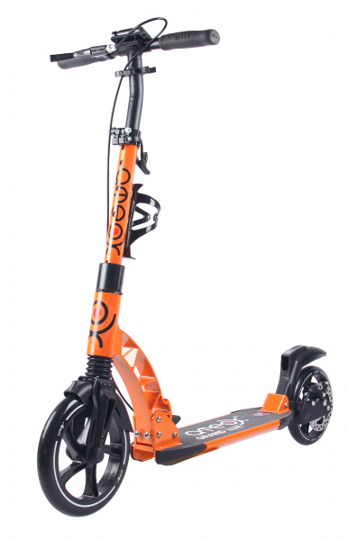Самокат для взрослых АTEOX GRAND LUX с ручным дисковым тормозом (Оранжевый), Цвет Белый Самокат для взрослых АTEOX GRAND LUX с ручным дисковым тормозом (Оранжевый), Цвет Белый
