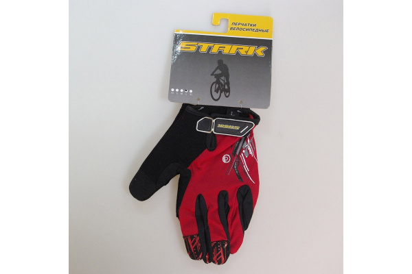 Велоперчатки Stark NC-703 красно-черные Велоперчатки Stark NC-703 красно-черные