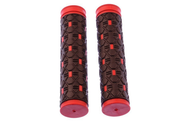Грипсы Velo VLG-232D2, универсальные, красные/черные, пара Грипсы Velo VLG-232D2, универсальные, красные/черные, пара