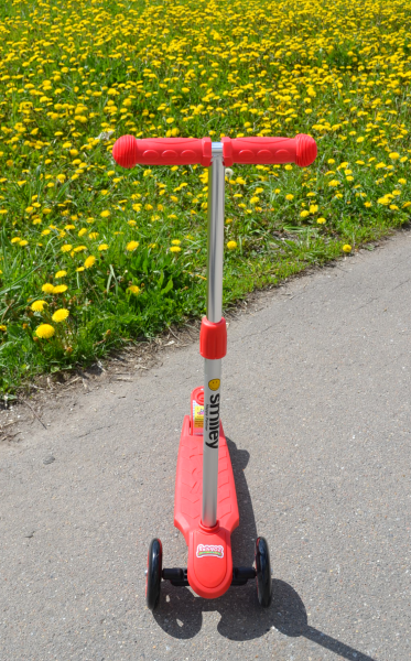 Самокат MINI SMILEY с регулируемым по высоте рулем (красный) Самокат MINI SMILEY с регулируемым по высоте рулем (красный)