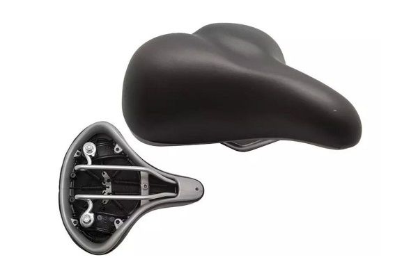 Седло Velo 6050W, 245х205 мм, комфорт., широкое на пружинах, пластик. кожух, черное Седло Velo 6050W, 245х205 мм, комфорт., широкое на пружинах, пластик. кожух, черное