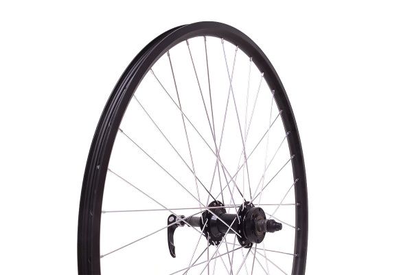 Колесо 27,5"MTB заднее,под трещотку,дв.обод Qijian DA-18 27,5" 36H,втулка Solon DH701R 36H Disc,конусные подшипники,крепление IS6,эксцентрик,черный Колесо 27,5"MTB заднее,под трещотку,дв.обод Qijian DA-18 27,5" 36H,втулка Solon DH701R 36H Disc,конусные подшипники,крепление IS6,эксцентрик,черный