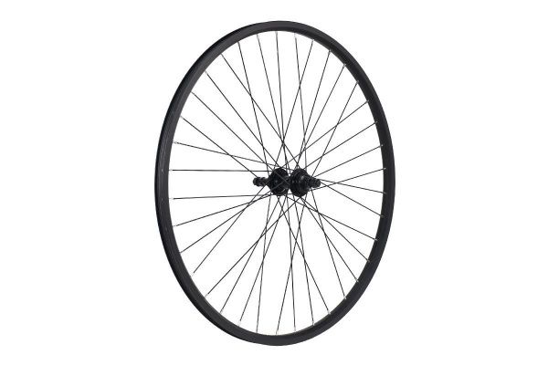 Колесо 27.5" MTB, заднее, двойной обод DH18 36H, алюминиевый сплав, черный, черная втулка под резьбовой ротор, FR-09R DISC , под трещотку Колесо 27.5" MTB, заднее, двойной обод DH18 36H, алюминиевый сплав, черный, черная втулка под резьбовой ротор, FR-09R DISC , под трещотку