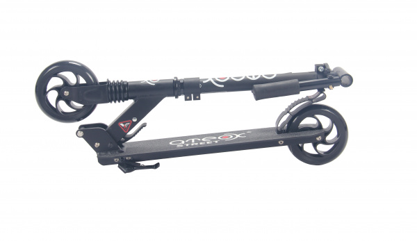 Самокат ATEOX STREET с передним амортизатором Черный Самокат ATEOX STREET с передним амортизатором Черный