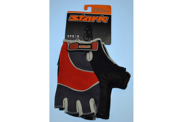 Велоперчатки Stark NC-613 красно-серые Велоперчатки Stark NC-613 красно-серые
