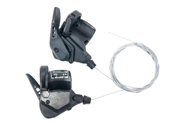 Манетки MICROSHIFT TS38-LI/7 (левая+правая)3х7 передач,без упаковки Манетки MICROSHIFT TS38-LI/7 (левая+правая)3х7 передач,без упаковки